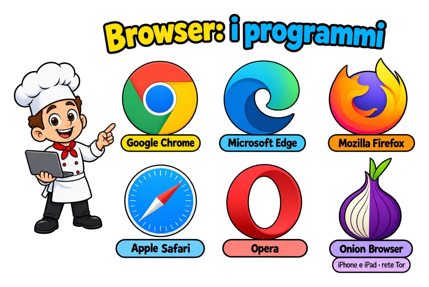 The best-known browsers.