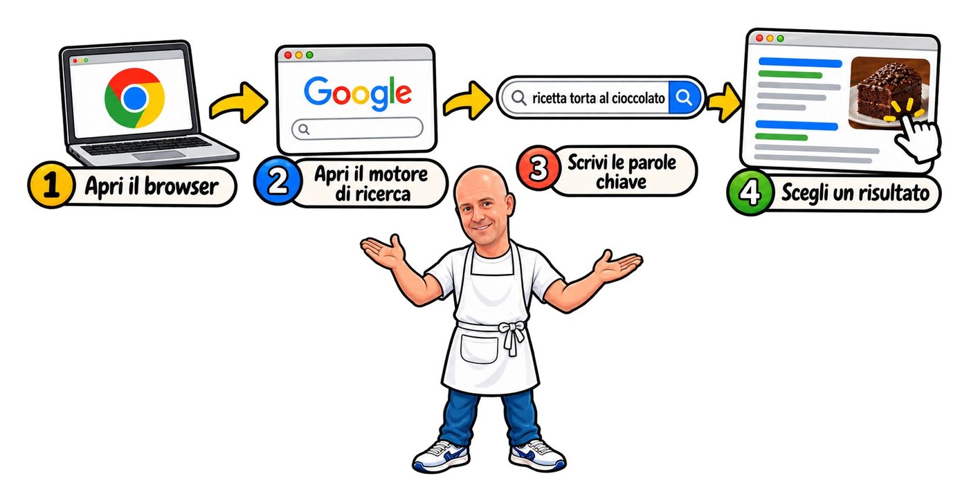 Four steps to search for anything.