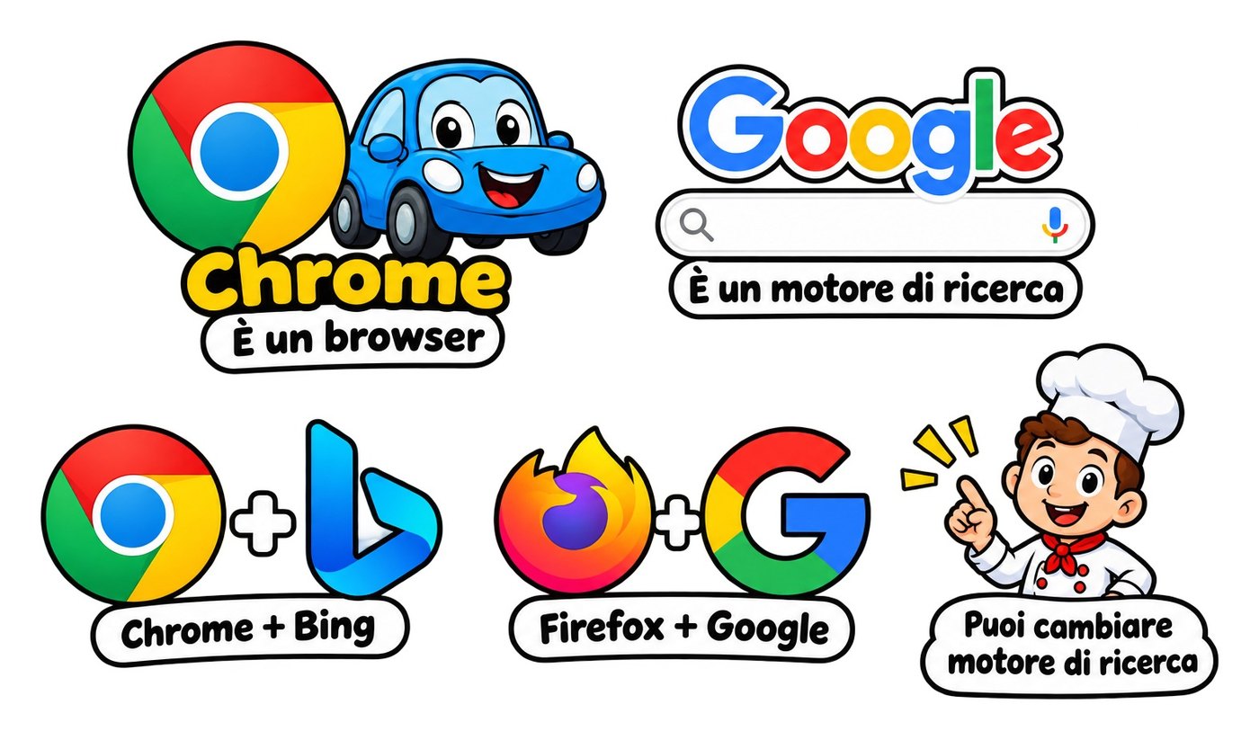Chrome is a browser, Google is a search engine.
