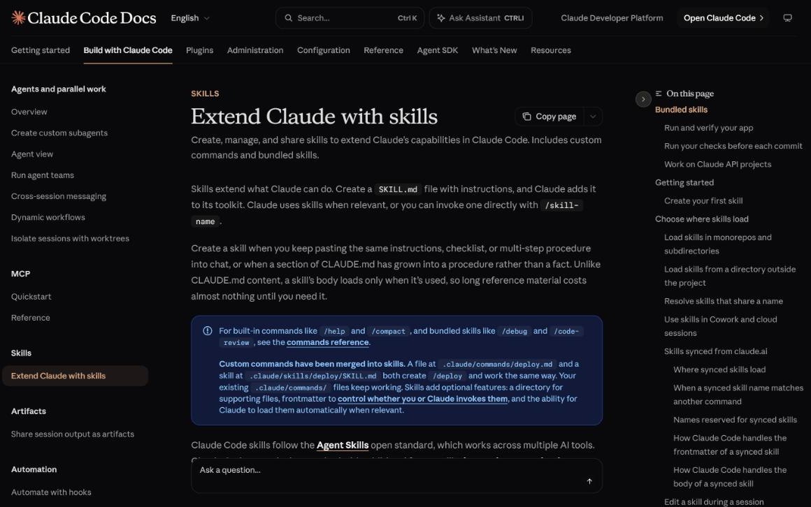 The official guide to Claude Code skills.