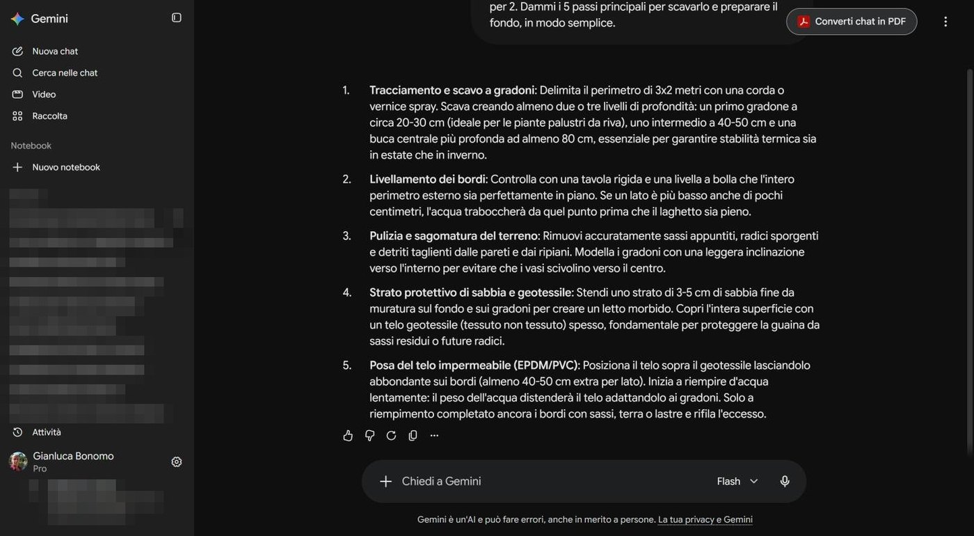 Fila di icone sotto la risposta: pollice su, pollice giù, rigenera, copia, altro