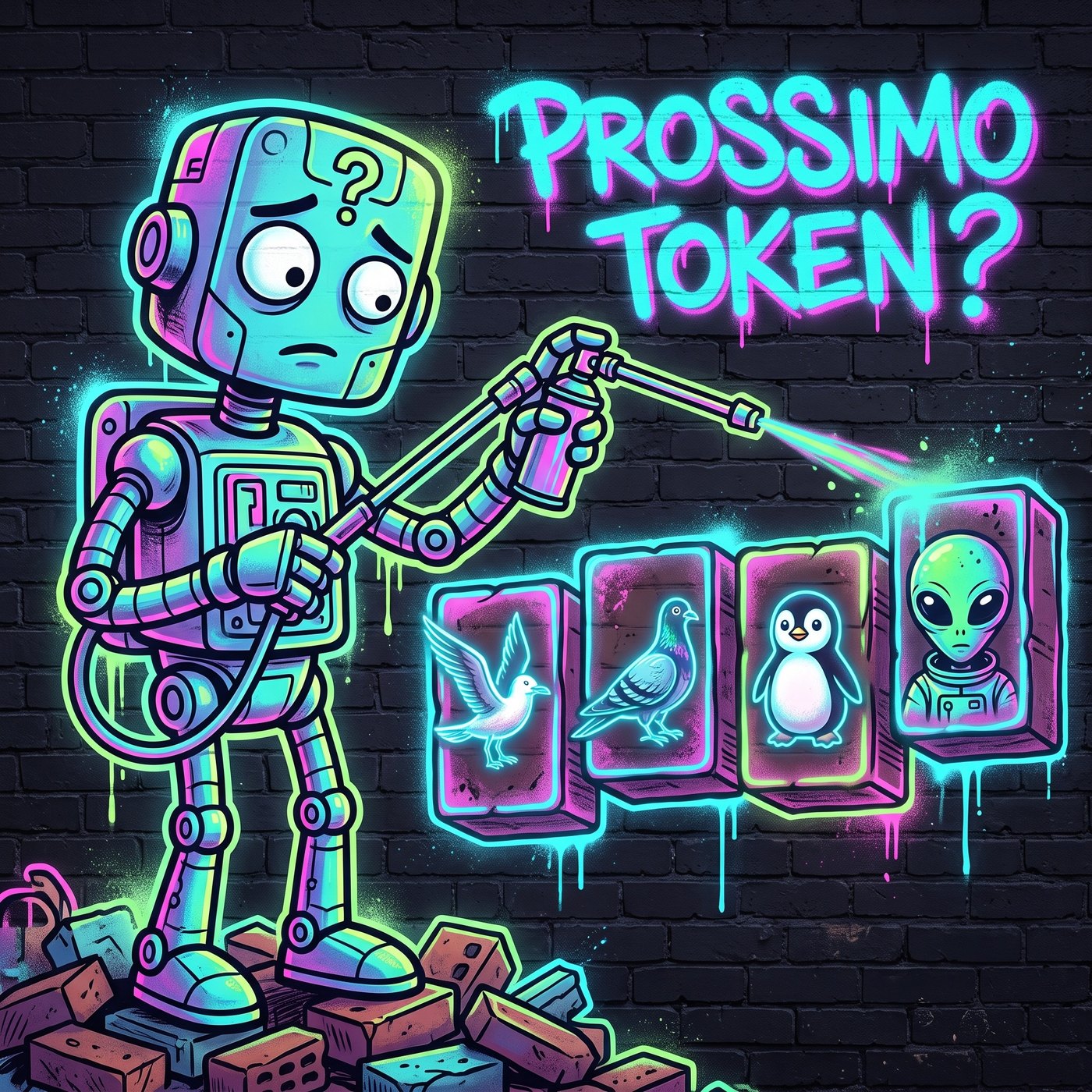 A ogni passo l'AI deve scegliere il prossimo token