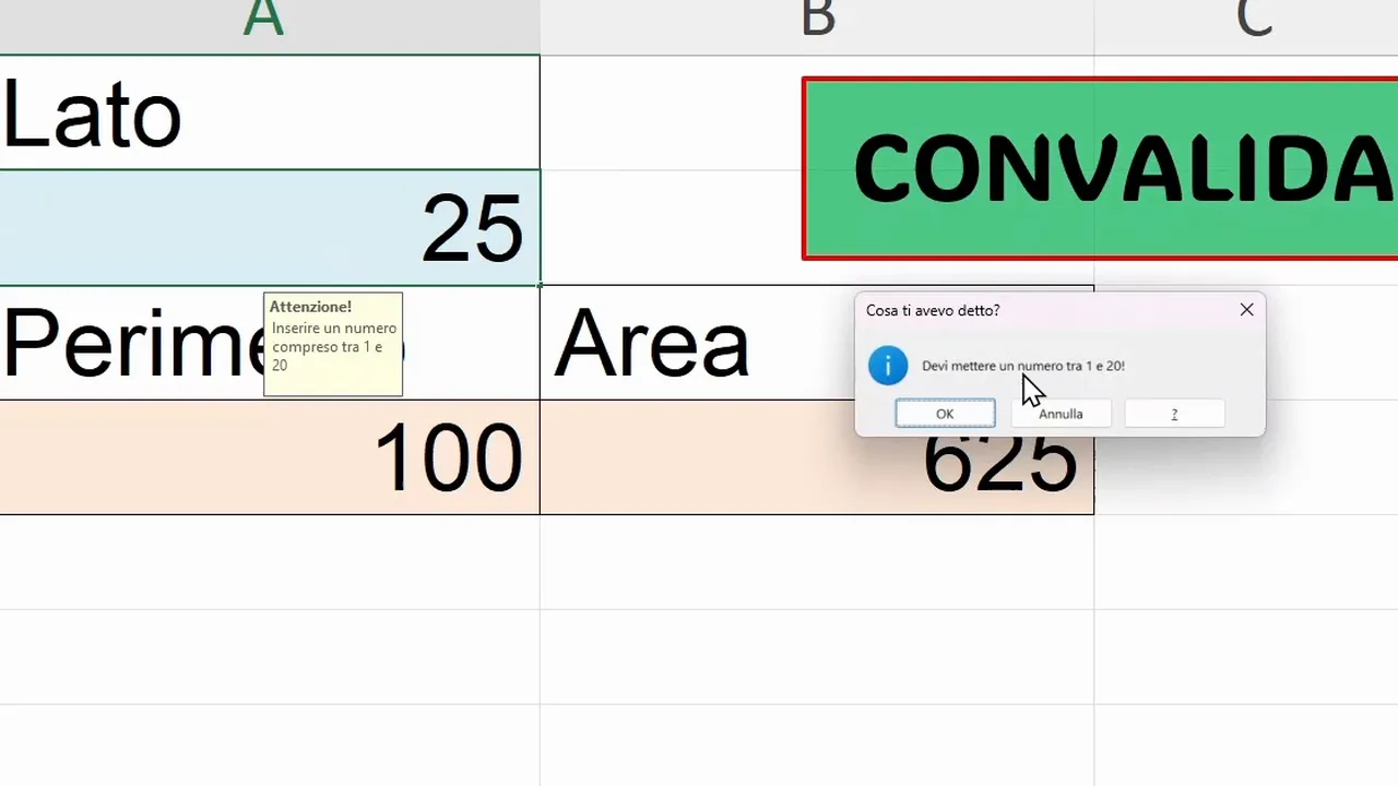 Error message with the Information style: blue icon and the OK and Cancel buttons