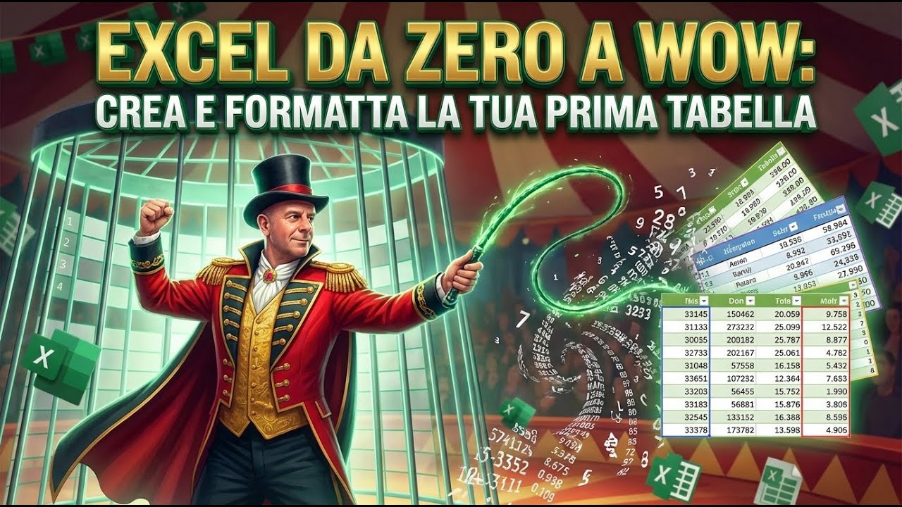 Excel da Zero a Wow: crea e formatta la tua prima tabella